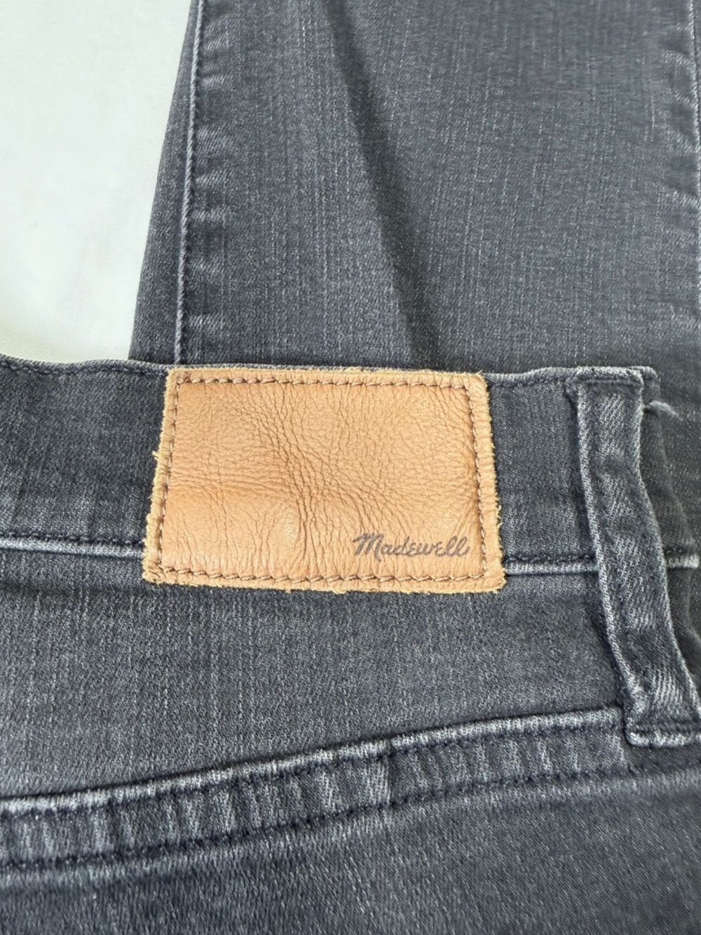 Madewell High-Rise Skinny Jeans Black Distressed Size 28T Tall - Picture 7 of 13